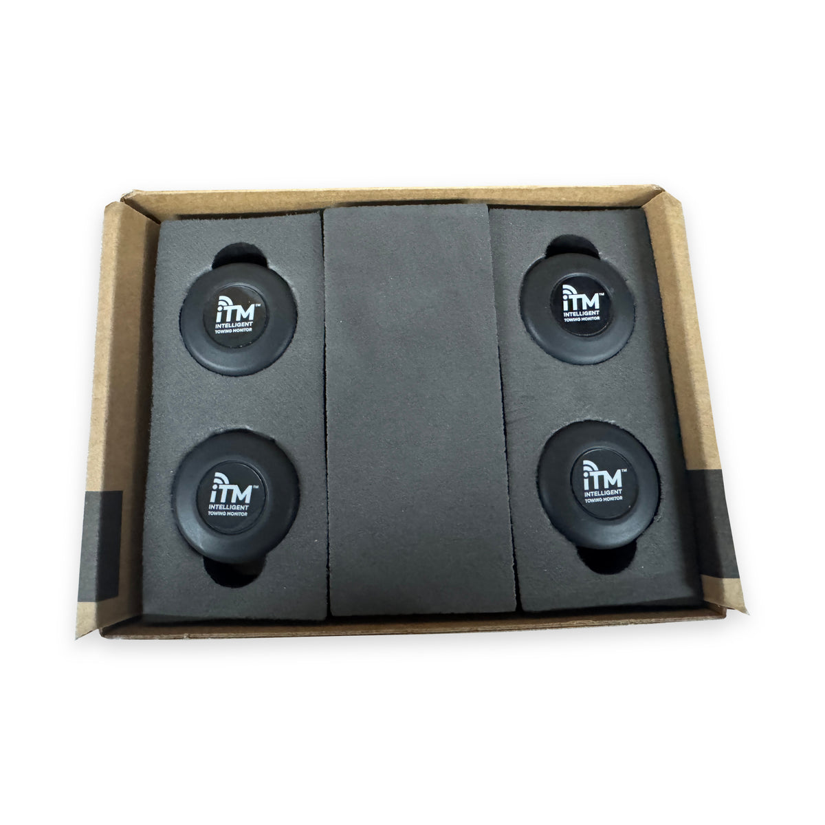 iTM Intelligent Towing Monitor 4 sensor kit in its packaging